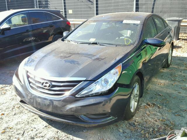 5NPEB4AC2DH644754 - 2013 HYUNDAI SONATA GLS BLUE photo 2