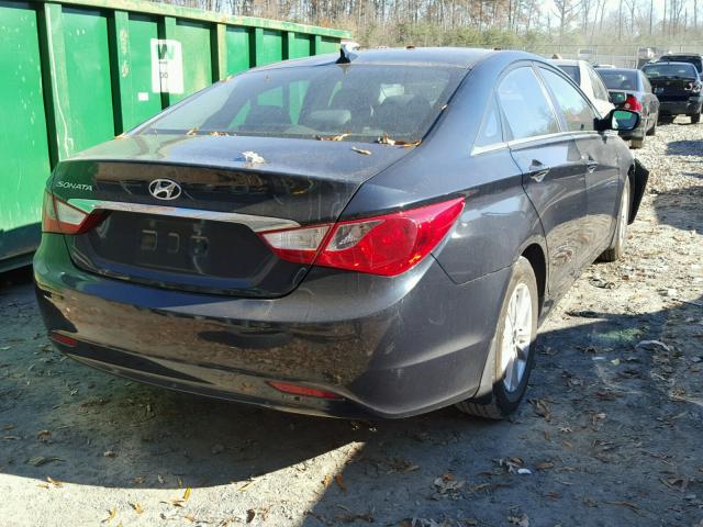 5NPEB4AC2DH644754 - 2013 HYUNDAI SONATA GLS BLUE photo 4