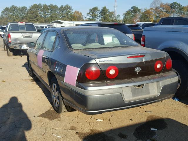 2G1WF52E559282625 - 2005 CHEVROLET IMPALA GRAY photo 3