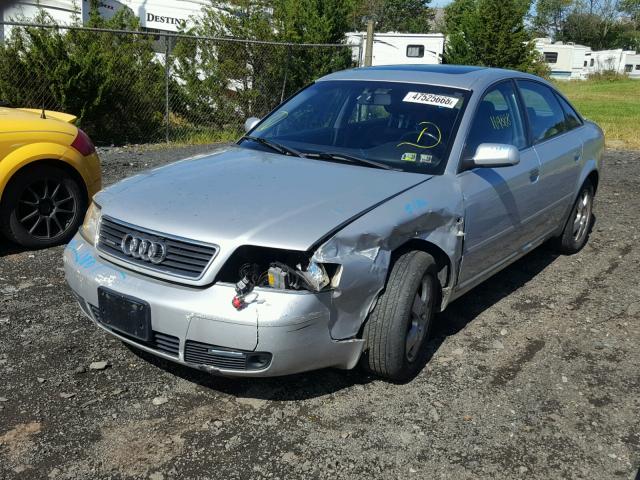 WAUED64B11N163976 - 2001 AUDI A6 2.7T QU SILVER photo 2