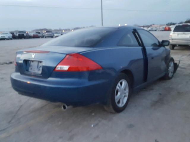 1HGCM723X7A001549 - 2007 HONDA ACCORD LX BLUE photo 4