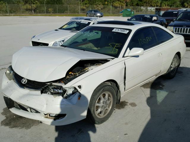 2T1CE22P53C022543 - 2003 TOYOTA CAMRY SOLA WHITE photo 2