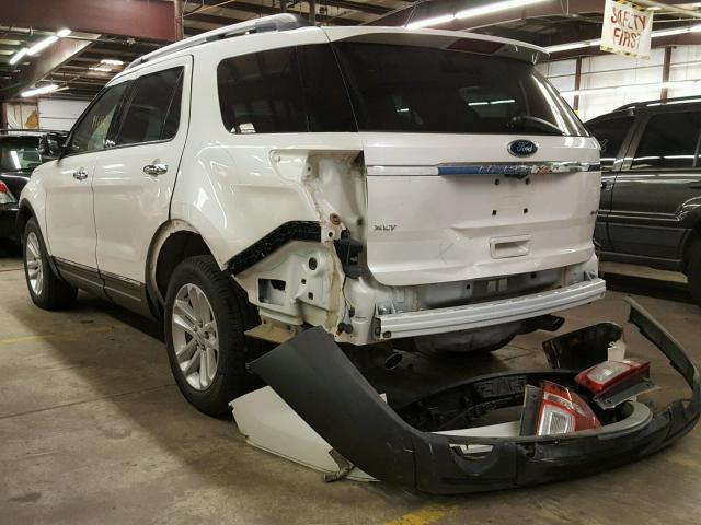 1FMHK8D80CGA74313 - 2012 FORD EXPLORER X WHITE photo 3