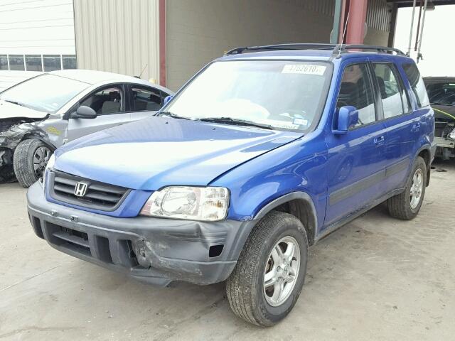 JHLRD18631C021566 - 2001 HONDA CR-V EX BLUE photo 2