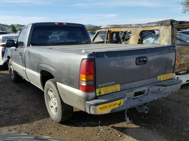 1GTEC14T91Z225179 - 2001 GMC NEW SIERRA GRAY photo 3