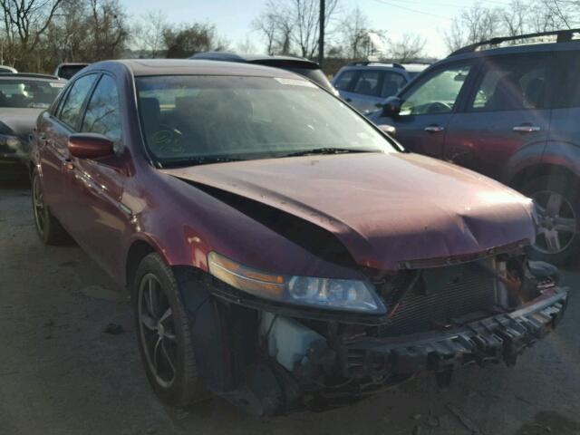 19UUA662X5A052037 - 2005 ACURA TL MAROON photo 1