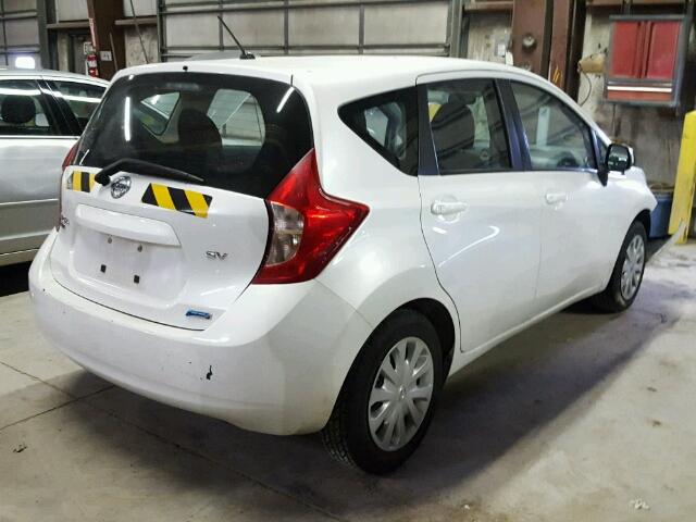 3N1CE2CP4EL391864 - 2014 NISSAN VERSA NOTE WHITE photo 4