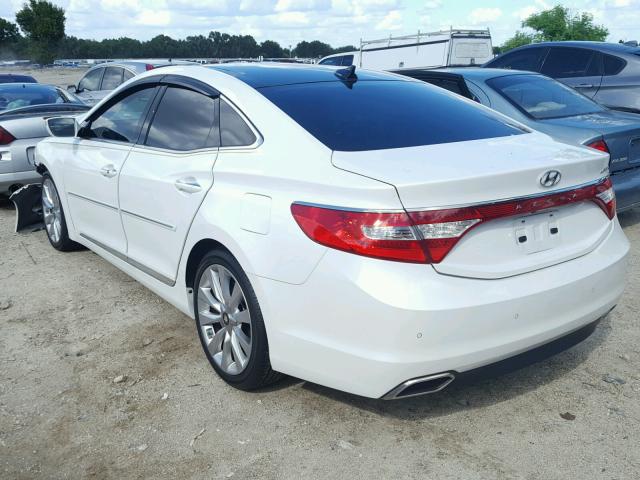 KMHFH4JG3GA550251 - 2016 HYUNDAI AZERA LIMI WHITE photo 3