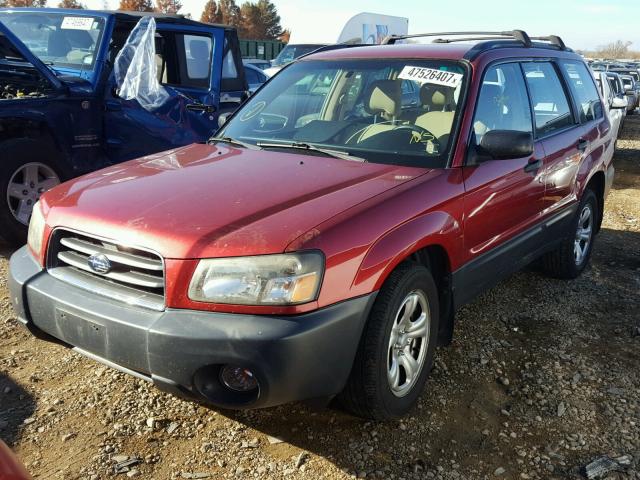 JF1SG63685H729580 - 2005 SUBARU FORESTER 2 MAROON photo 2