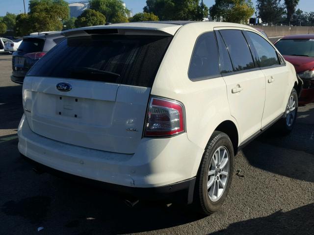 2FMDK39C97BA78985 - 2007 FORD EDGE SEL P WHITE photo 4