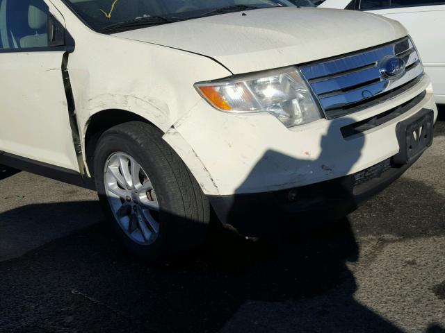 2FMDK39C97BA78985 - 2007 FORD EDGE SEL P WHITE photo 9