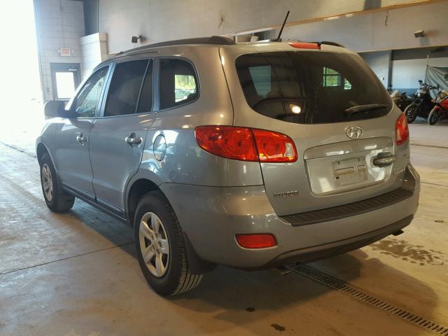 5NMSG13DX9H277521 - 2009 HYUNDAI SANTA FE G GRAY photo 3