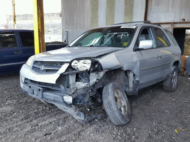 2HNYD182X3H521563 - 2003 ACURA MDX SILVER photo 2