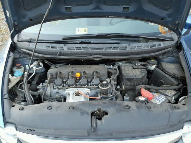 2HGFA16559H545248 - 2009 HONDA CIVIC LX BLUE photo 7