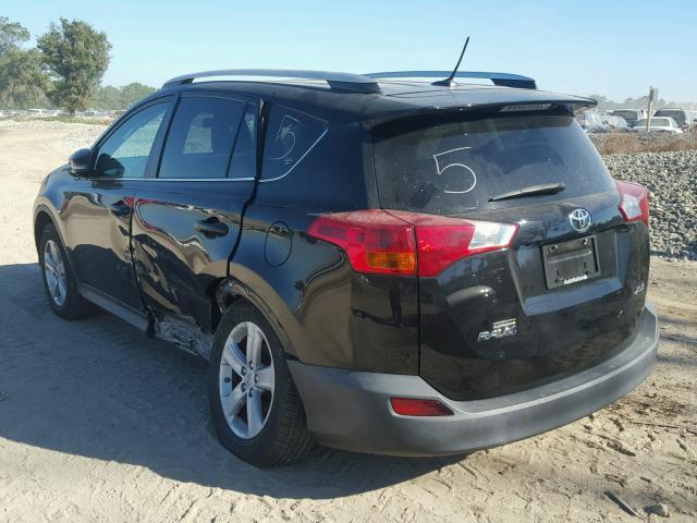 2T3WFREV2DW032077 - 2013 TOYOTA RAV4 XLE BLACK photo 3