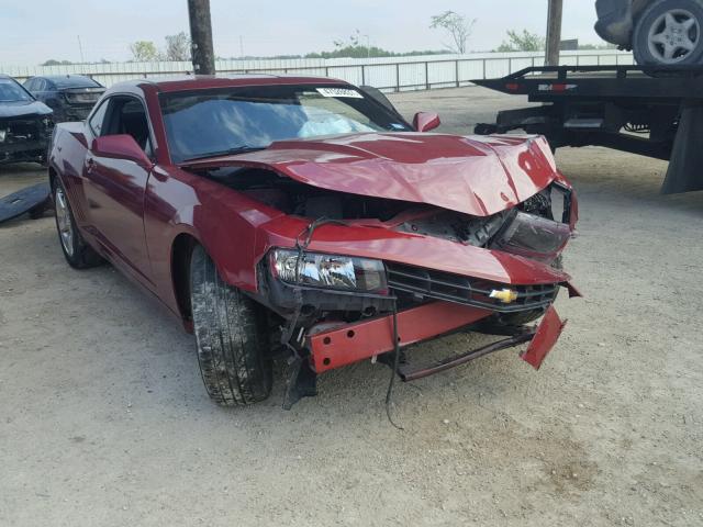 2G1FD1E35F9287611 - 2015 CHEVROLET CAMARO LT RED photo 1