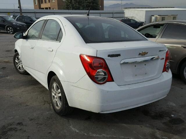 1G1JC5SB3C4226983 - 2012 CHEVROLET SONIC LT WHITE photo 3