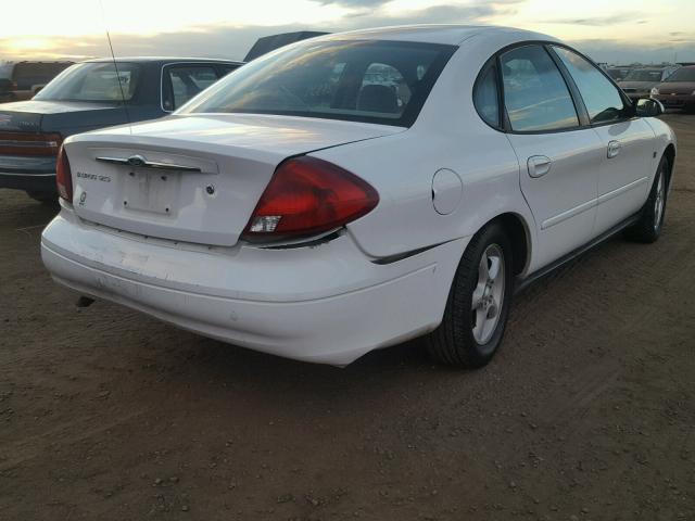 1FAFP55S91G165167 - 2001 FORD TAURUS SES WHITE photo 4