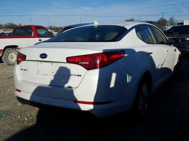 5XXGN4A75CG070440 - 2012 KIA OPTIMA EX WHITE photo 4