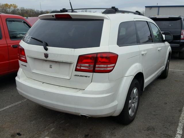 3D4PG4FB4AT161291 - 2010 DODGE JOURNEY SE WHITE photo 4