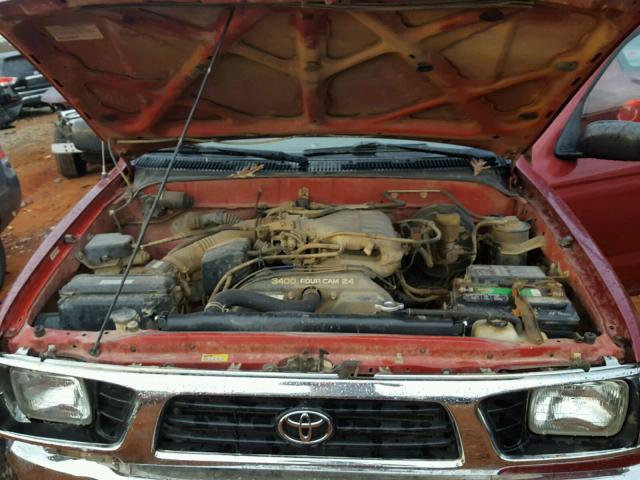 4TAVN73F3SZ074040 - 1995 TOYOTA TACOMA XTR MAROON photo 7