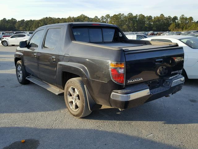 2HJYK16536H515015 - 2006 HONDA RIDGELINE BLACK photo 3