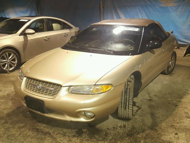 3C3EL55H1YT200719 - 2000 CHRYSLER SEBRING JX GOLD photo 2