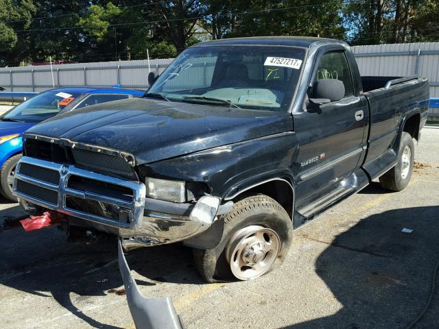 3B7KF26W8YM209624 - 2000 DODGE RAM 2500 BLACK photo 2