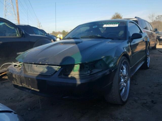 1FAFP4049YF258256 - 2000 FORD MUSTANG GREEN photo 2