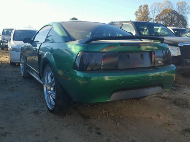 1FAFP4049YF258256 - 2000 FORD MUSTANG GREEN photo 3