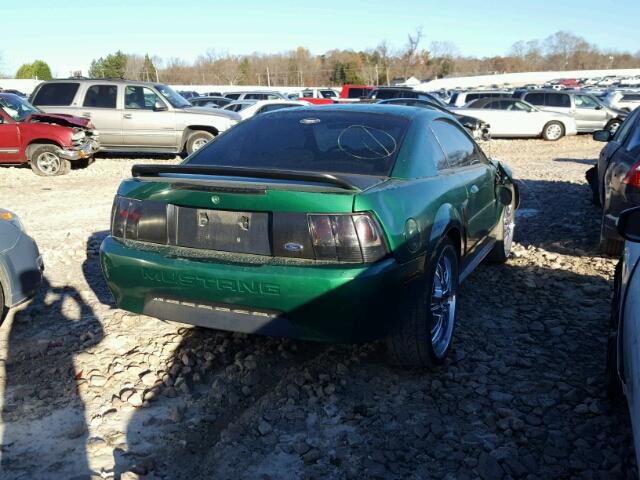 1FAFP4049YF258256 - 2000 FORD MUSTANG GREEN photo 4