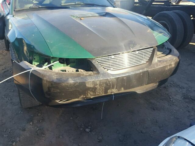 1FAFP4049YF258256 - 2000 FORD MUSTANG GREEN photo 9