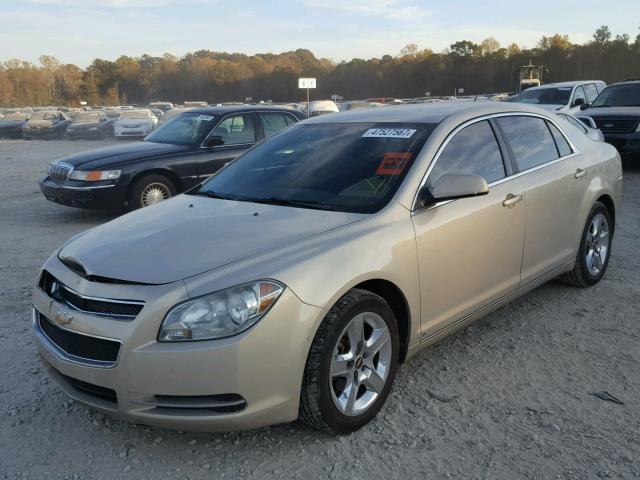 1G1ZC5EB5AF112189 - 2010 CHEVROLET MALIBU 1LT TAN photo 2