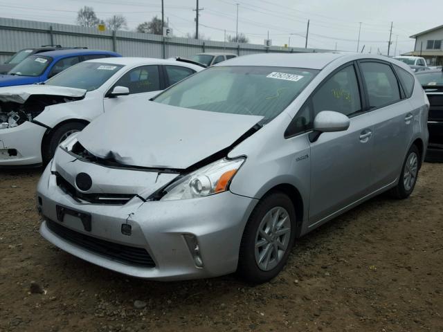 JTDZN3EU3D3197837 - 2013 TOYOTA PRIUS V SILVER photo 2