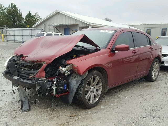 1C3CCBBB3CN234952 - 2012 CHRYSLER 200 TOURIN RED photo 2