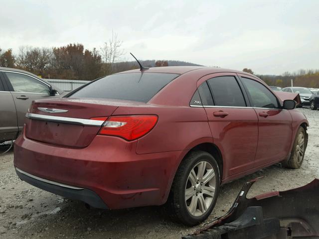 1C3CCBBB3CN234952 - 2012 CHRYSLER 200 TOURIN RED photo 4