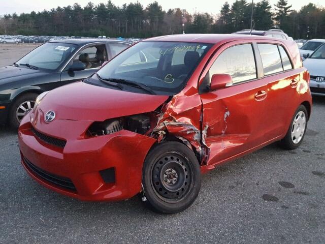 JTKKU4B42C1022822 - 2012 TOYOTA SCION XD RED photo 2