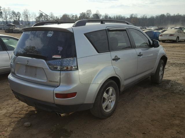 JA4MS31XX7U015532 - 2007 MITSUBISHI OUTLANDER SILVER photo 4