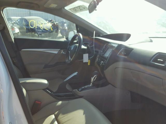 19XFB2F90DE084114 - 2013 HONDA CIVIC EXL Ақ фото 5