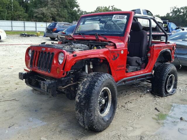 1C4AJWAG1EL148230 - 2014 JEEP WRANGLER S 勃艮第红 照片 2