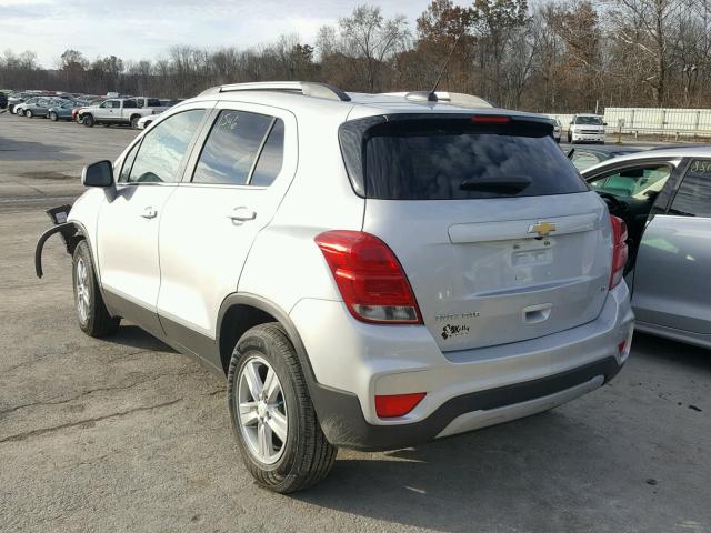 3GNCJPSB4HL263969 - 2017 CHEVROLET TRAX 1LT SILVER photo 3