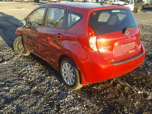 3N1CE2CP8FL447788 - 2015 NISSAN VERSA NOTE RED photo 3