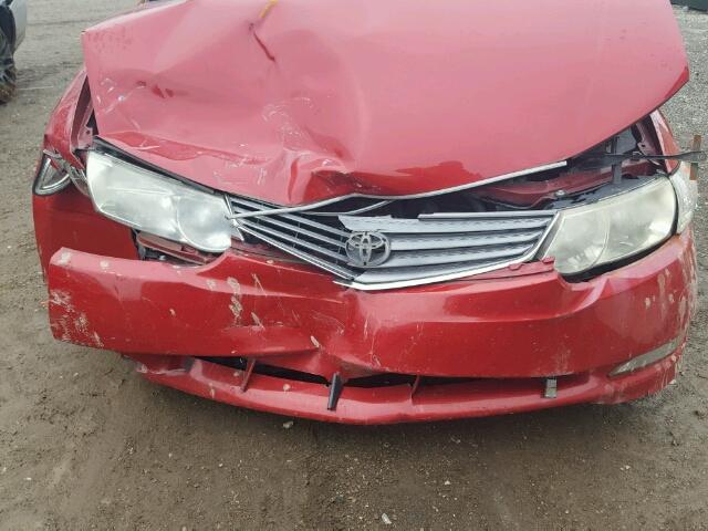 2T1CE22PX3C022165 - 2003 TOYOTA CAMRY SOLA RED photo 9