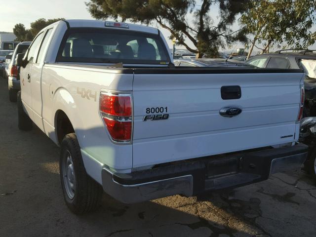 1FTFX1EFXEKG09391 - 2014 FORD F150 SUPER WHITE photo 3