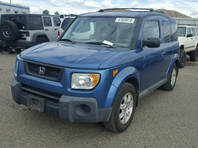 5J6YH28796L003506 - 2006 HONDA ELEMENT EX BLUE photo 2