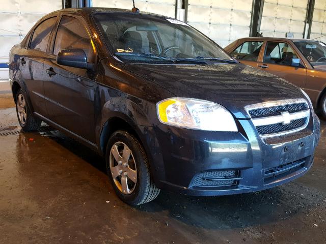 KL1TD5DE4BB189724 - 2011 CHEVROLET AVEO LS BLACK photo 1