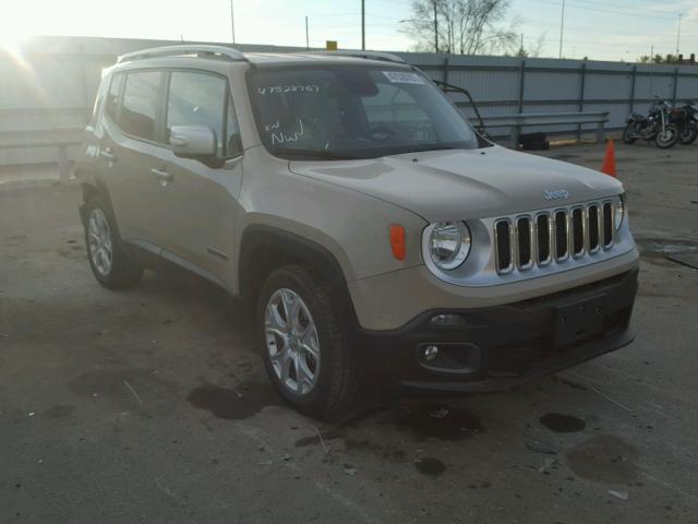 ZACCJADT8FPC09090 - 2015 JEEP RENEGADE L CREAM photo 1