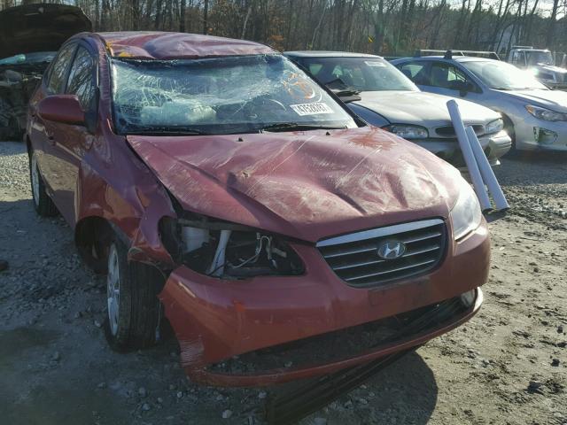 KMHDU46D99U814477 - 2009 HYUNDAI ELANTRA GL RED photo 1