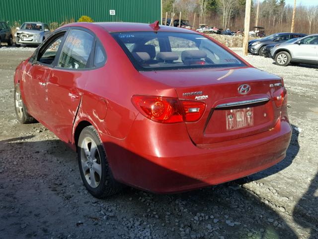 KMHDU46D99U814477 - 2009 HYUNDAI ELANTRA GL RED photo 3