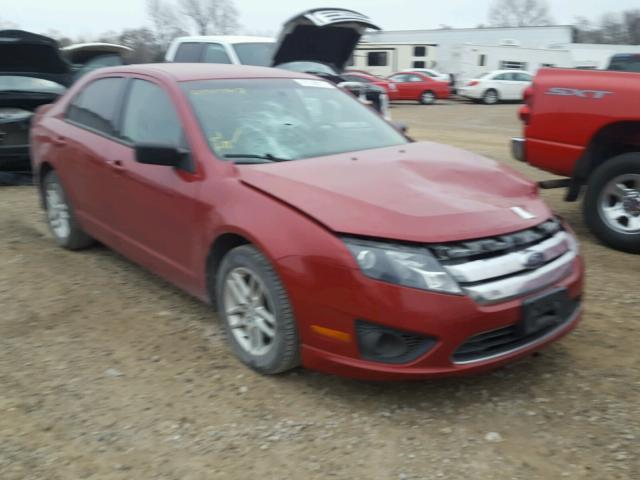 3FAHP0GA8AR228266 - 2010 FORD FUSION S MAROON photo 1